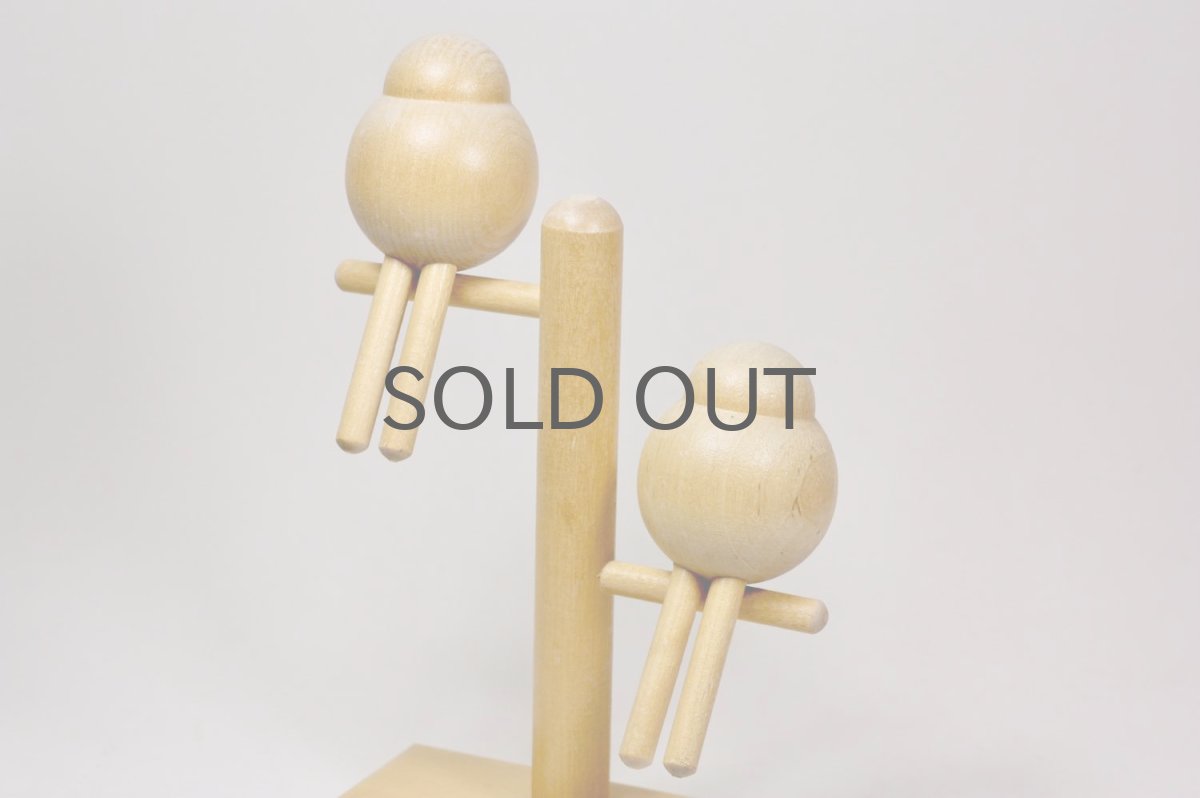 画像3: 北欧インテリアビンテージ雑貨/フィンランド製/aarikka/アーリッカ/木製オブジェ/２羽の小鳥 (3)