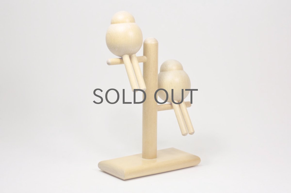 画像4: 北欧インテリアビンテージ雑貨/フィンランド製/aarikka/アーリッカ/木製オブジェ/２羽の小鳥 (4)