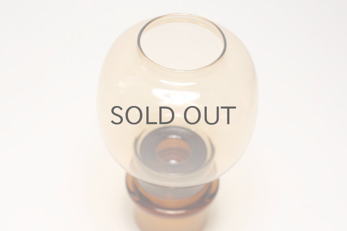 画像3: 北欧ビンテージガラス/ARABIA/キャンドルホルダー&キャンドルスタンド/ライトアンバー (3)