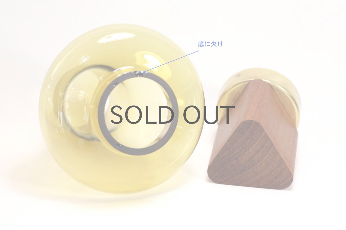 画像4: 北欧ビンテージガラス/スウェーデン/キャンドルホルダー&キャンドルスタンド/マスタード (4)