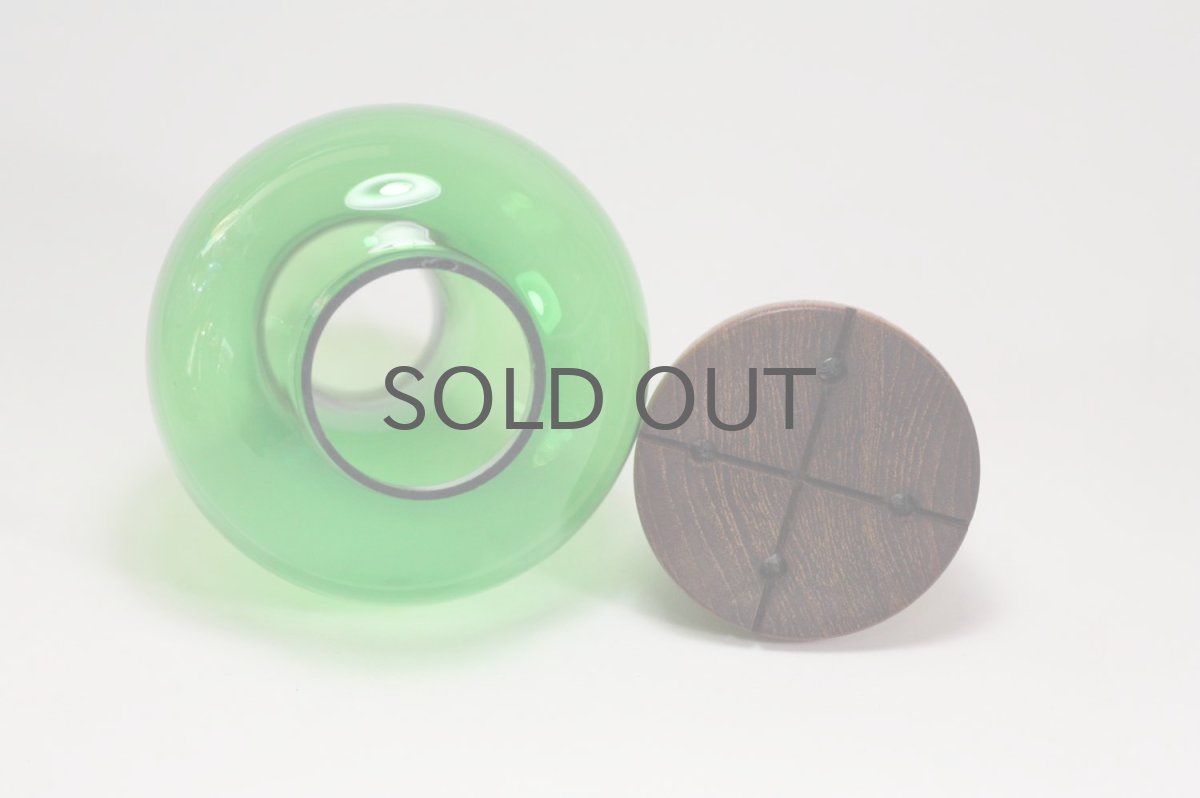 画像6: 北欧ビンテージガラス/スウェーデン/キャンドルホルダー&キャンドルスタンド/グリーン (6)