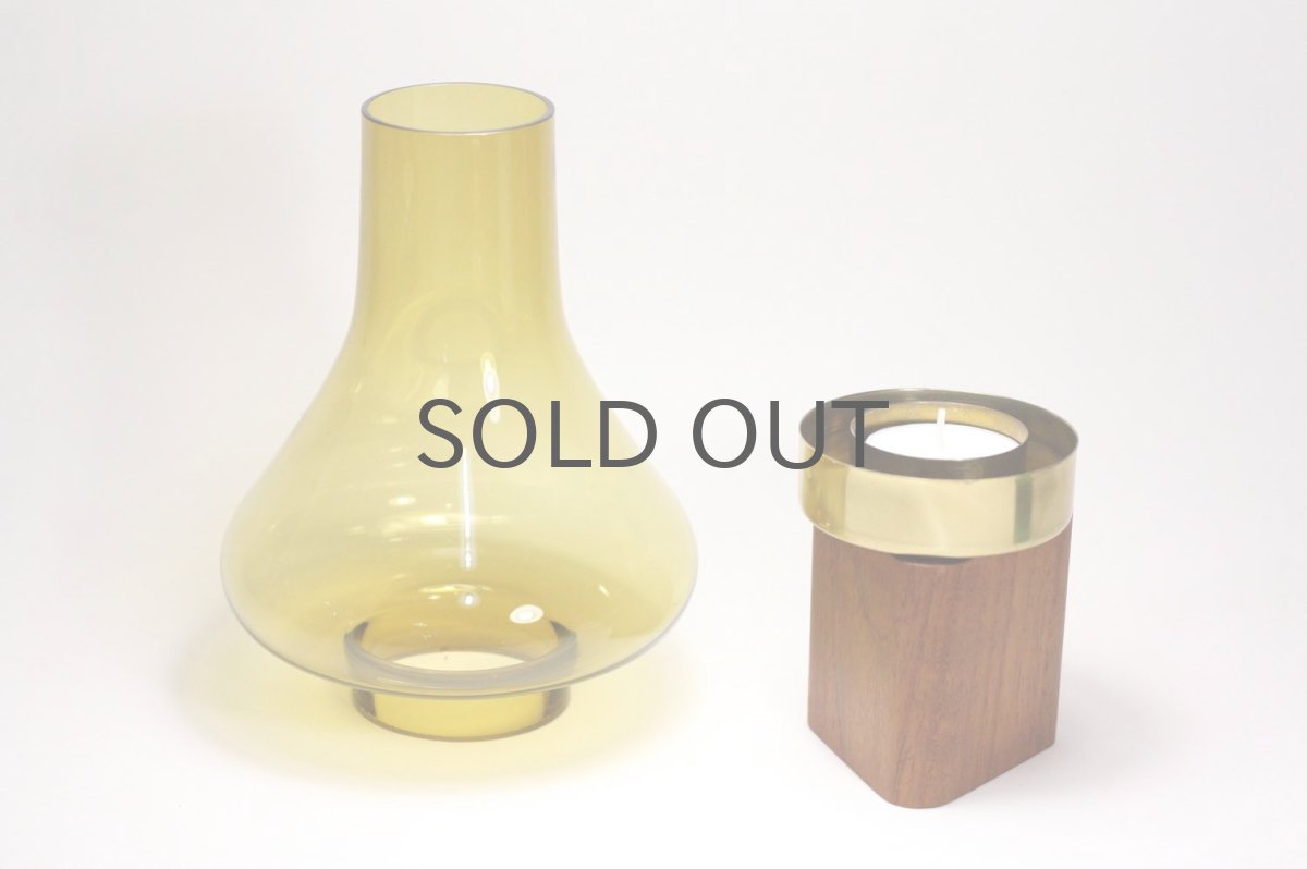 画像5: 北欧ビンテージガラス/スウェーデン/キャンドルホルダー&キャンドルスタンド/マスタード (5)