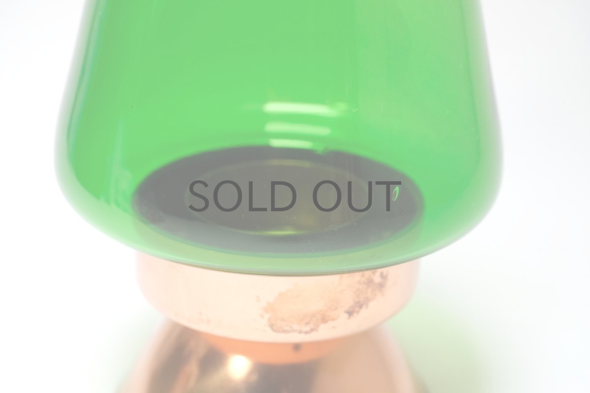 画像6: 北欧ビンテージガラス/スウェーデン/キャンドルホルダー&キャンドルスタンド/ランタン/カッパー×グリーン (6)