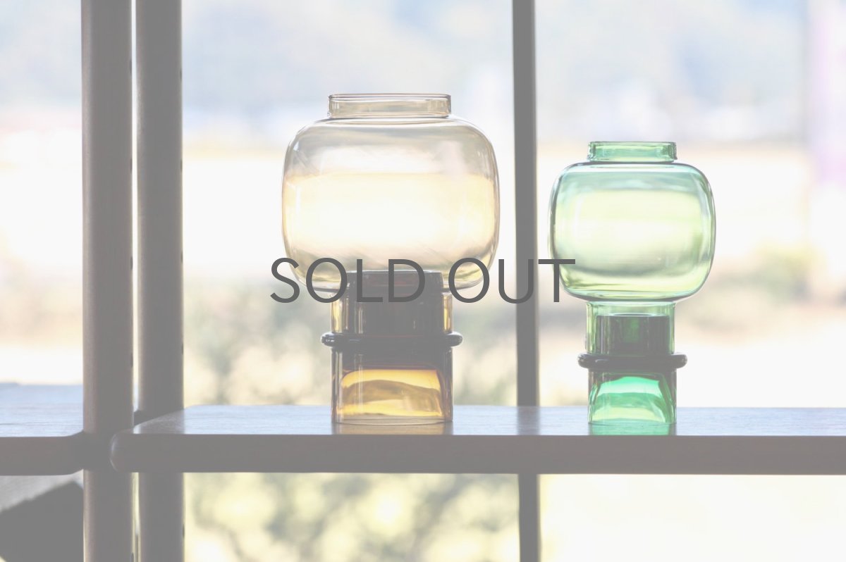 画像6: 北欧ビンテージガラス/NUUTAJARVI/Tuikku/キャンドルホルダー＆キャンドルスタンド/ハニー (6)