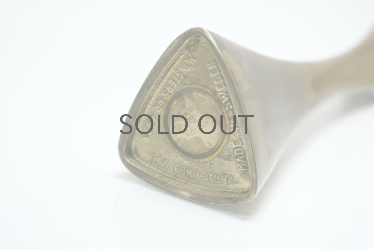 画像7: 北欧ビンテージ雑貨/BCA Eskilstuna/ブラスキャンドルスタンド/オーガニックシェープ/No.1 (7)