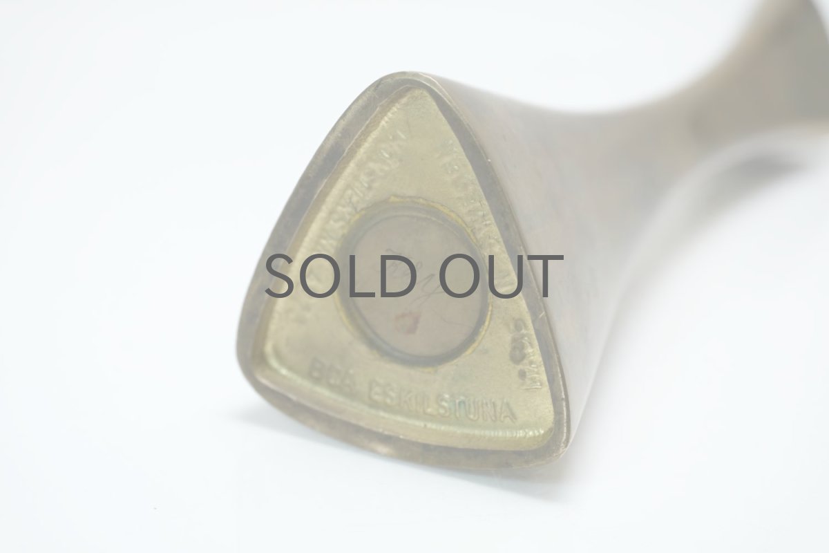 画像6: 北欧ビンテージ雑貨/BCA Eskilstuna/ブラスキャンドルスタンド/オーガニックシェープ/No.2 (6)