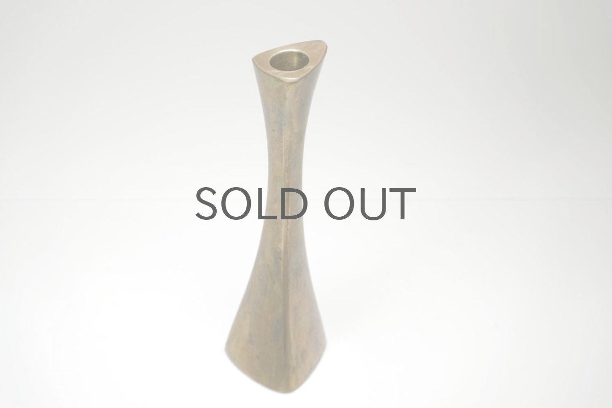 画像4: 北欧ビンテージ雑貨/BCA Eskilstuna/ブラスキャンドルスタンド/オーガニックシェープ/No.2 (4)