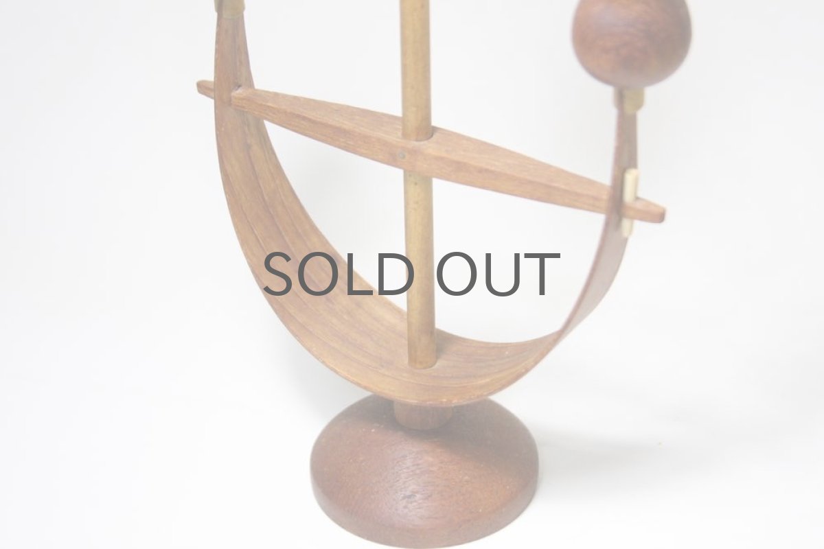 画像5: 北欧インテリア雑貨／デンマーク製／ビンテージチーク３連キャンドルスタンド (5)