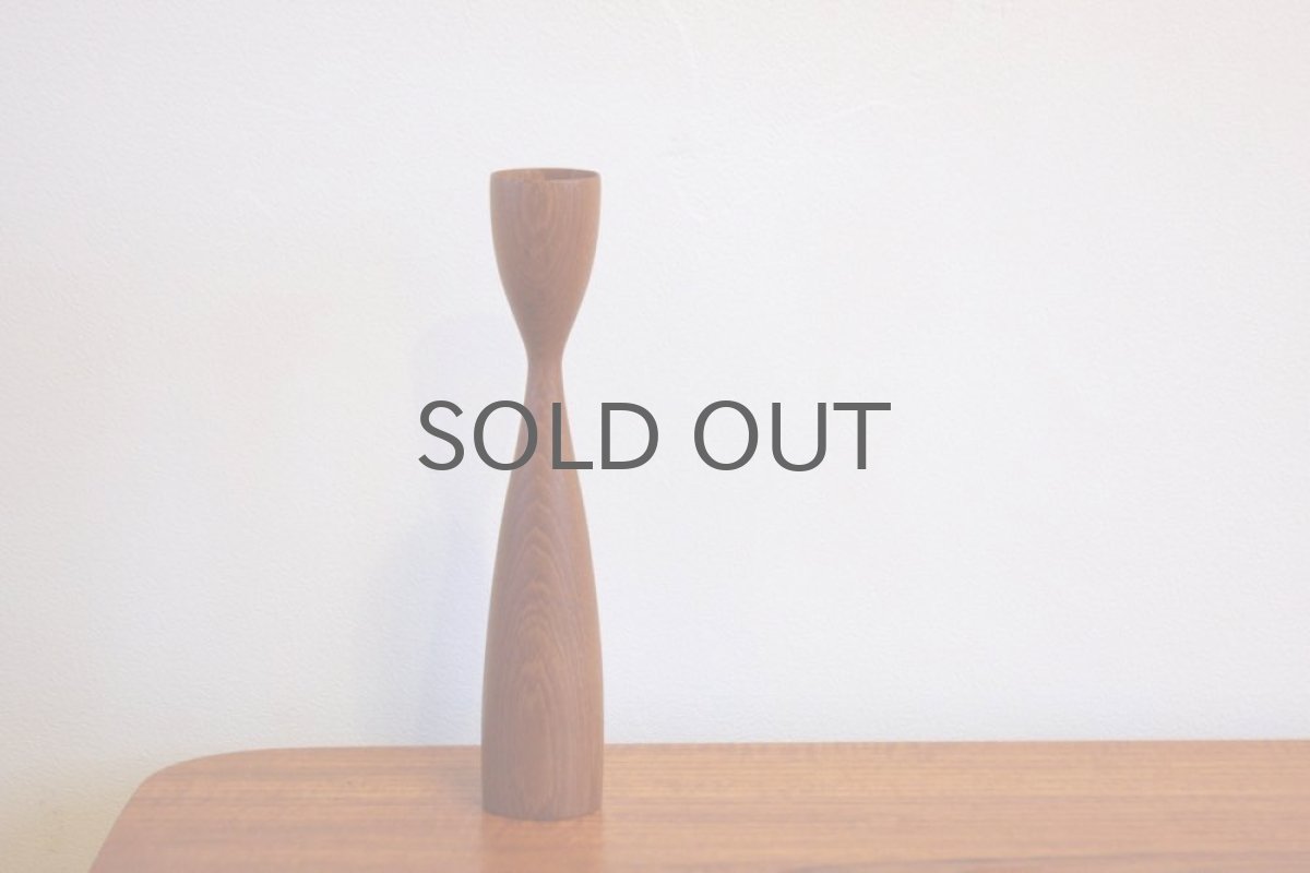 画像4: 北欧雑貨/ビンテージ/チークキャンドルホルダー/デンマーク製/Mサイズ (4)