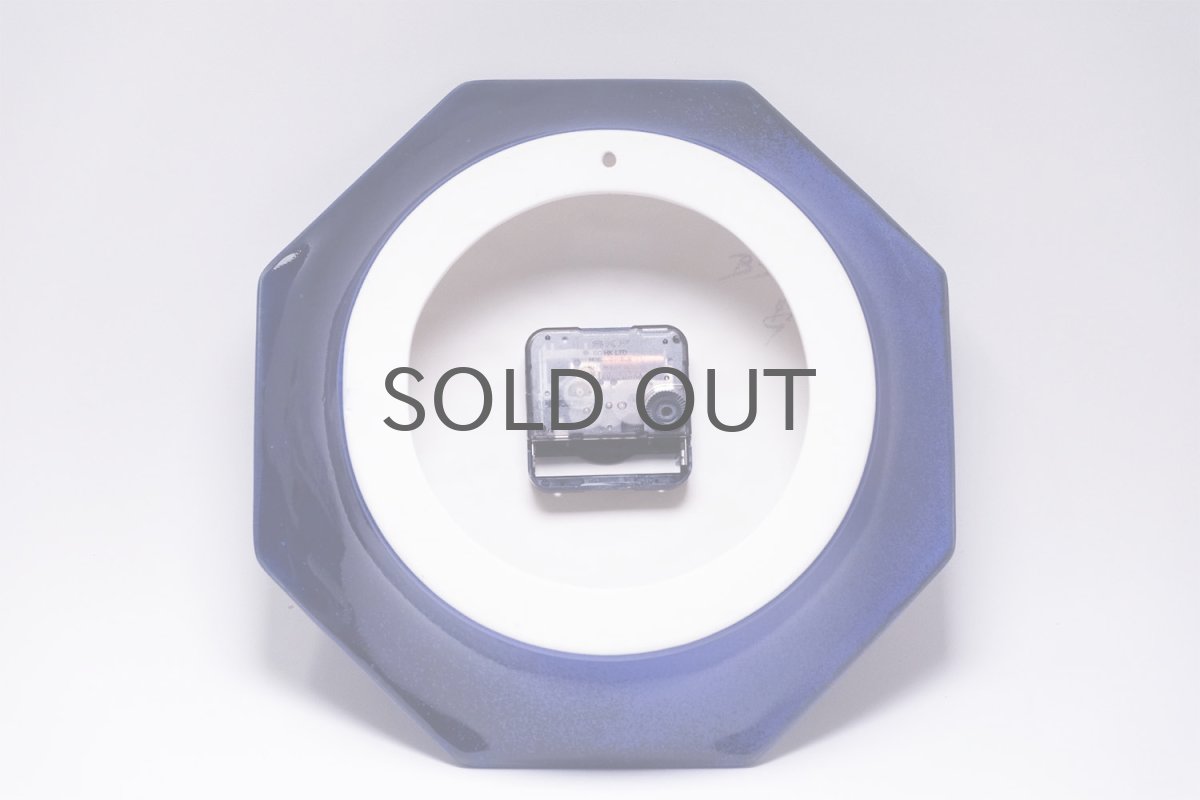 画像3: ビンテージ時計/Gustavsberg/グスタフスベリ/スタジオ制作壁掛け時計/ブルー/新品クロックムーブメント使用  (3)