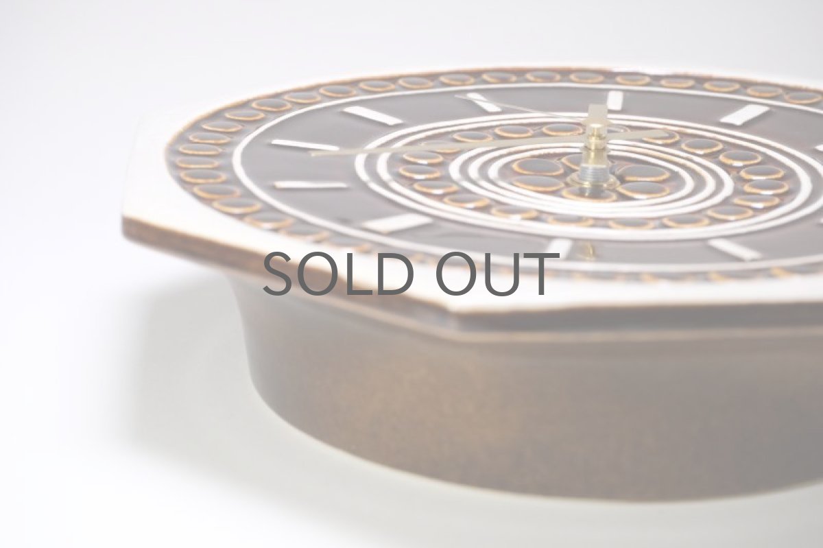 画像3: Gustavsberg/グスタフスベリ/スタジオ制作壁掛け時計/ブラウン/新品クロックムーブメント使用  (3)