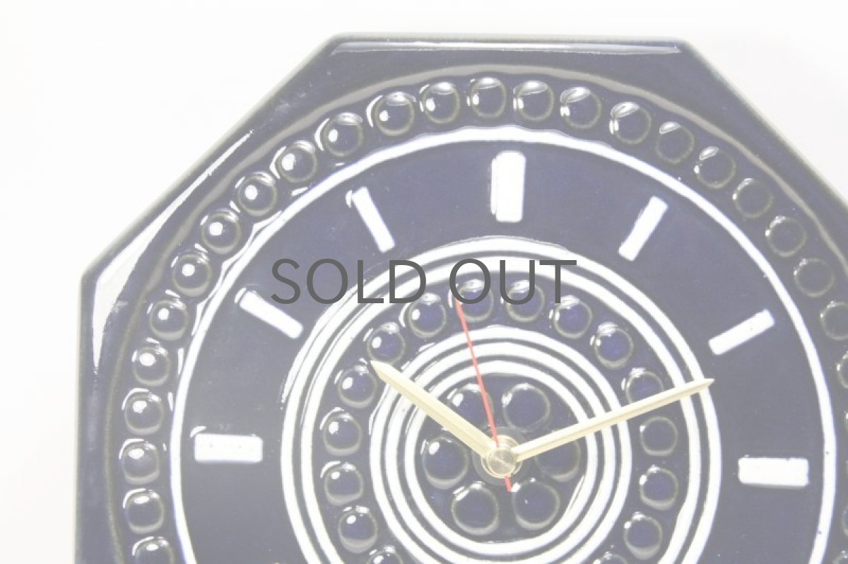 画像2: Gustavsberg/グスタフスベリ/スタジオ制作壁掛け時計/ネイビー/新品クロックムーブメント使用  (2)