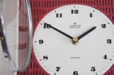 画像3: ヴィンテージ陶製　壁掛け時計　Junghans製 ドイツ レッド　新品クロックムーブメント使用 (3)