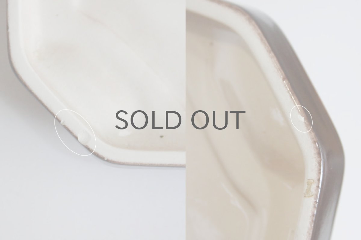 画像5: ヴィンテージ陶製 壁掛け時計 Junghans製 ドイツ レンガ×オレンジ 新品クロックムーブメント使用 (5)