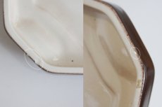 画像5: ヴィンテージ陶製　壁掛け時計　Junghans製 ドイツ レンガ×オレンジ　新品クロックムーブメント使用 (5)