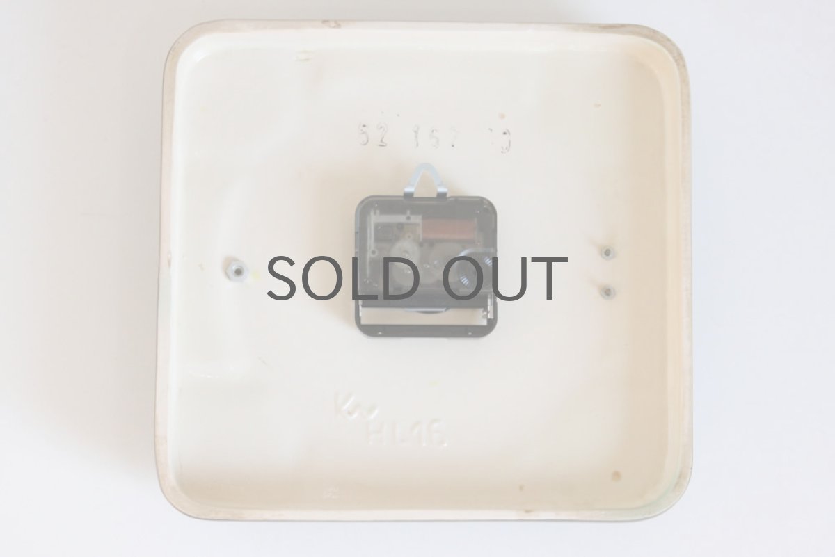 画像4: ヴィンテージ陶製 壁掛け時計 KIENZLE製 ドイツ ブラウン×グリーン 新品クロックムーブメント使用 (4)