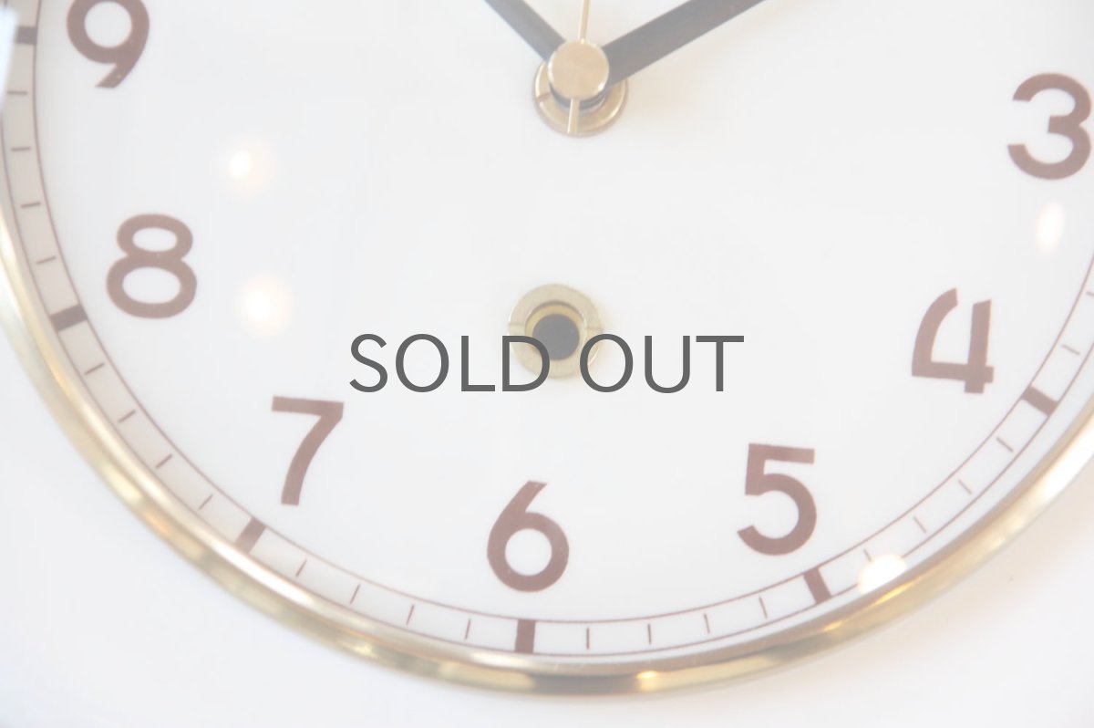 画像2: ビンテージ陶製壁掛け時計/Diehl製/ドイツ/アイボリー (2)