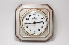 画像1: ビンテージ陶製壁掛け時計/Junghans製/ユンハンス/ドイツ/ベージュ (1)
