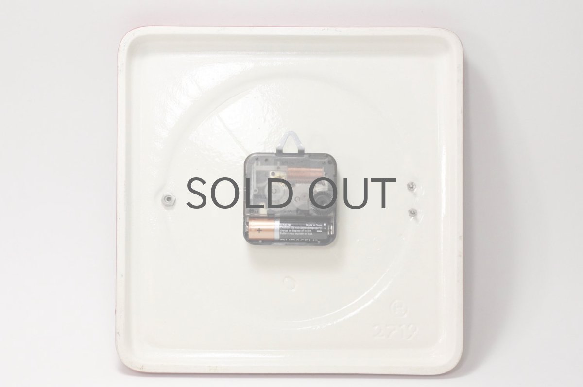 画像6: ビンテージ陶製壁掛け時計/Deluxe製/ドイツ/レッド (6)