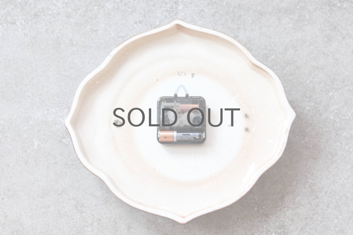 画像5: ビンテージ陶製壁掛け時計/Runa/ドイツ/ブラウン (5)