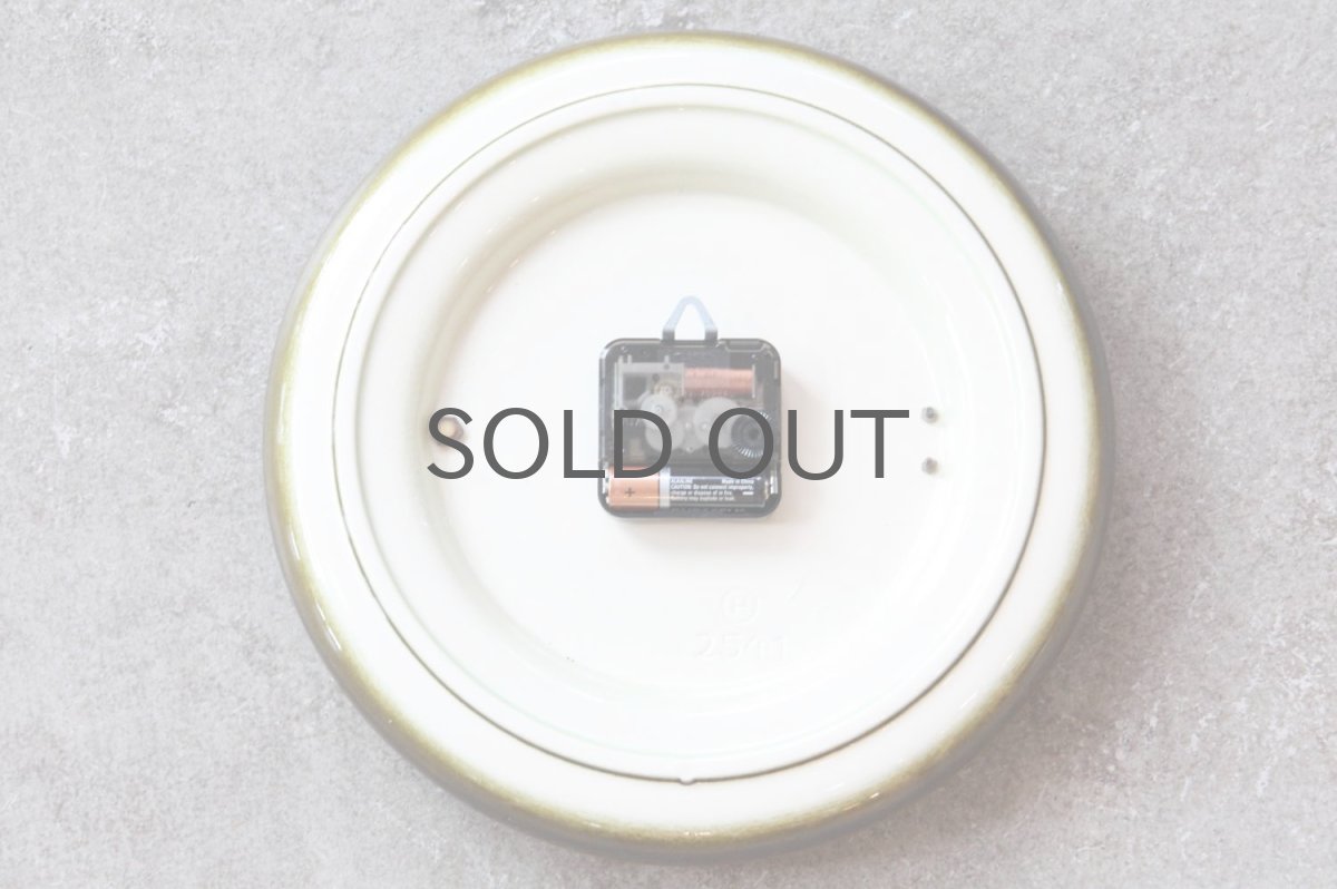 画像5: ビンテージ陶製壁掛け時計/Junghans/ドイツ/ダークグリーン (5)