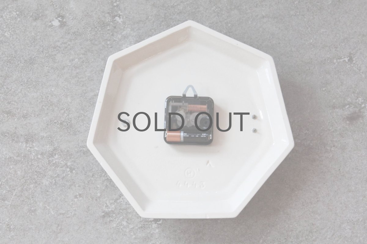 画像6: ビンテージ陶製壁掛け時計/Junghans/ドイツ/ペールグリーン (6)