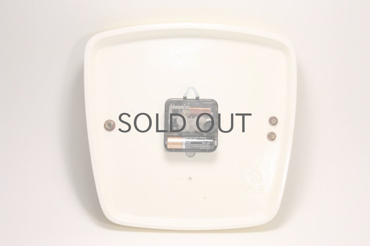 画像7: ビンテージ陶製壁掛け時計/Hettich Schwebegang製/ドイツ/イエロー (7)