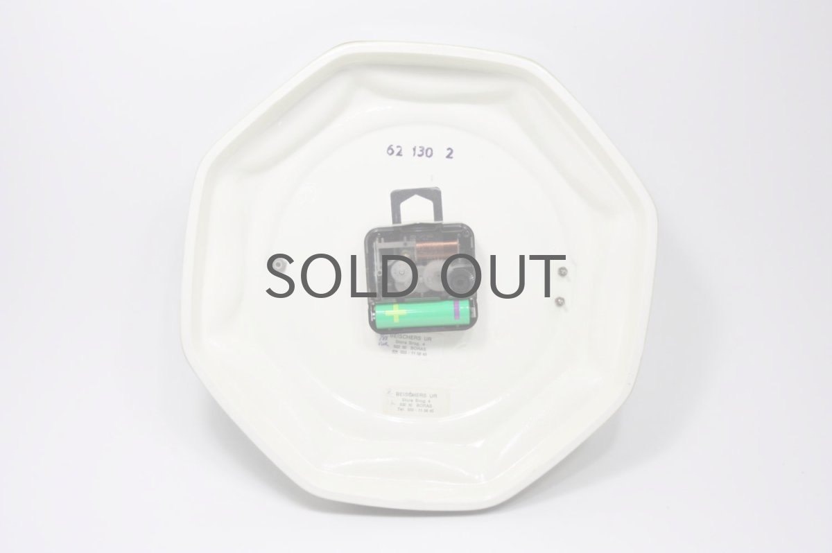 画像5: ビンテージ陶製壁掛け時計/Kienzle製/ドイツ/グリーン/新しいムーブメント交換済み (5)