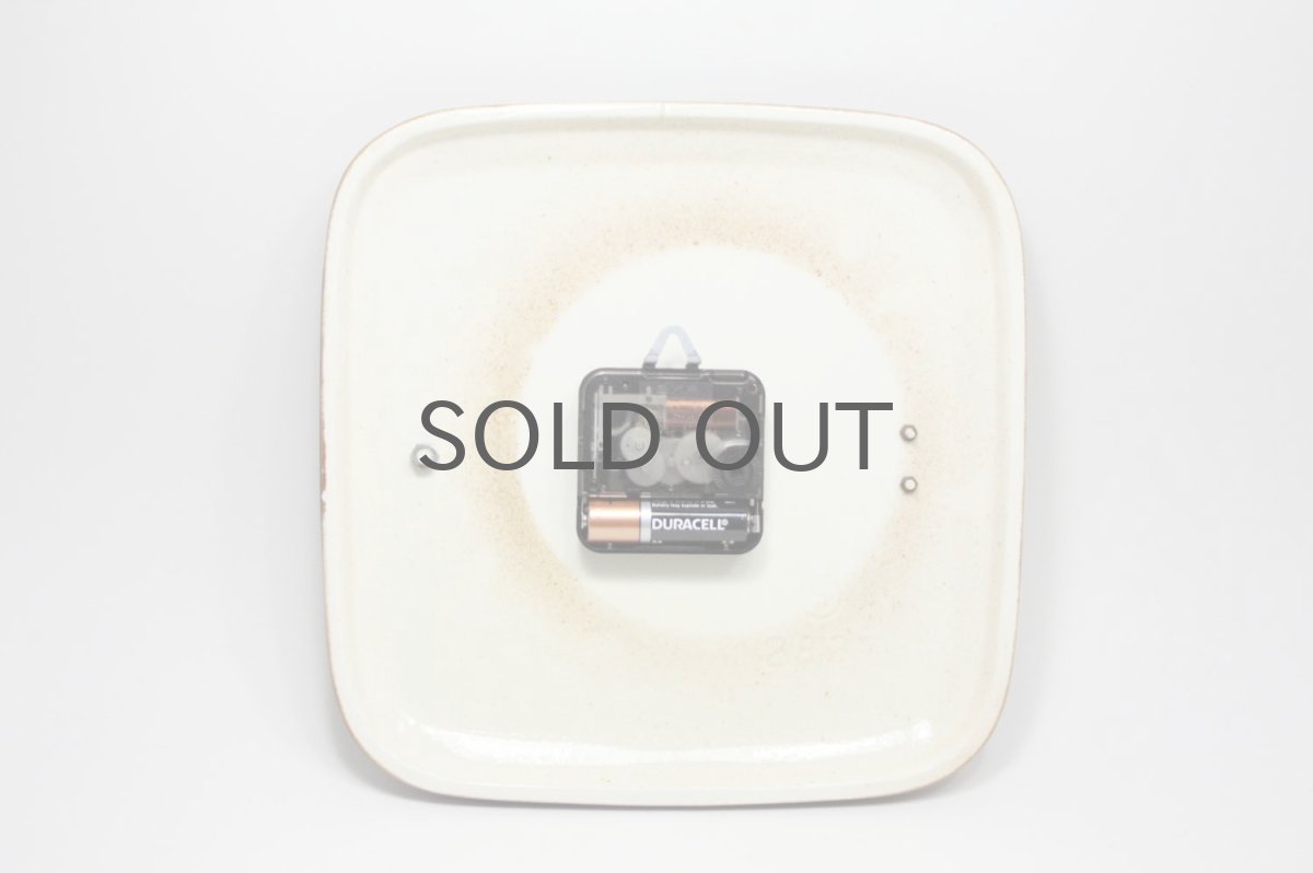 画像5: ビンテージ陶製壁掛け時計/Morelime製/ドイツ/ブラウン/新しいムーブメント交換済み (5)