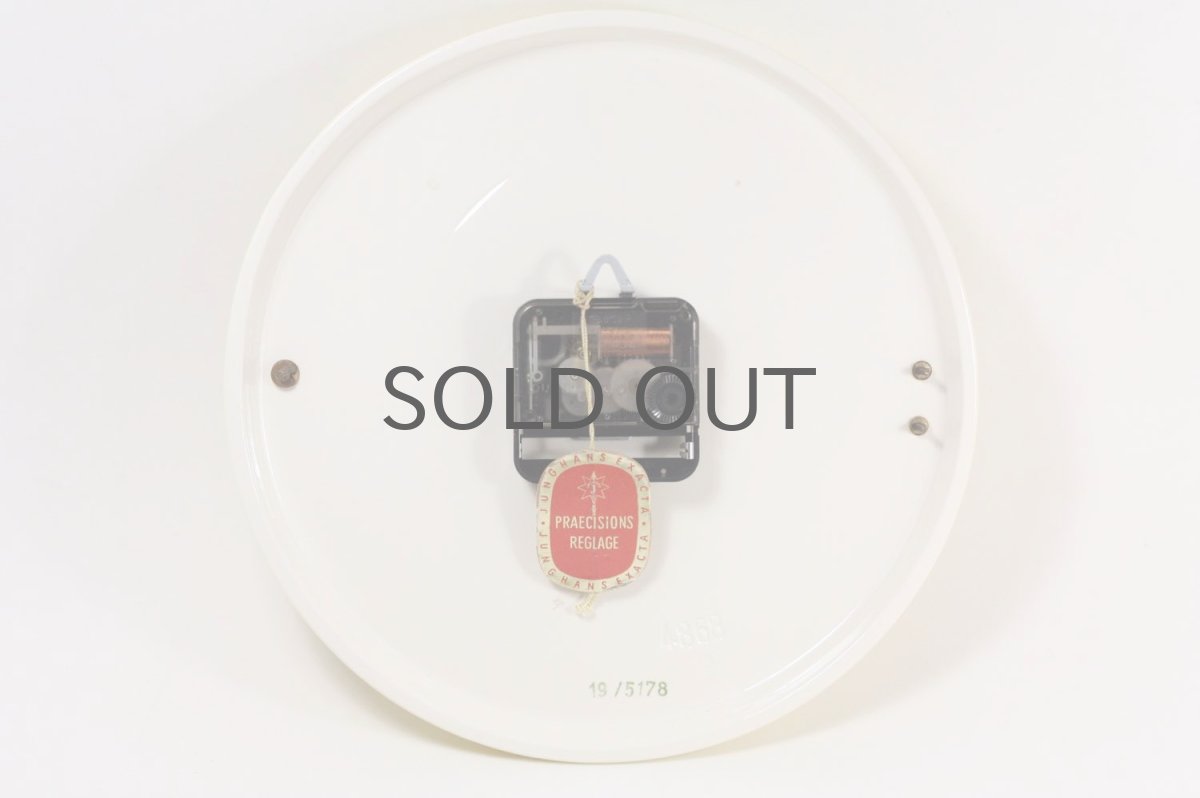 画像6: ビンテージ陶製壁掛け時計/Junghans/ドイツ/ペールイエロー (6)