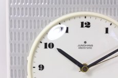 画像2: ビンテージ陶製壁掛け時計/Junghans/ドイツ/ペールグレイ (2)