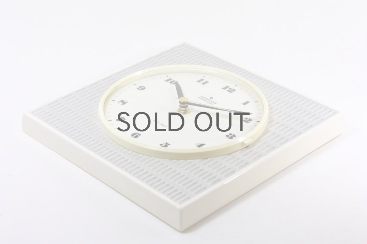 画像5: ビンテージ陶製壁掛け時計/Junghans/ドイツ/ペールグレイ (5)