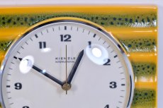 画像2: ビンテージ陶製壁掛け時計/Kienzle製/ドイツ/イエローボーダー/新しいムーブメント交換済み (2)