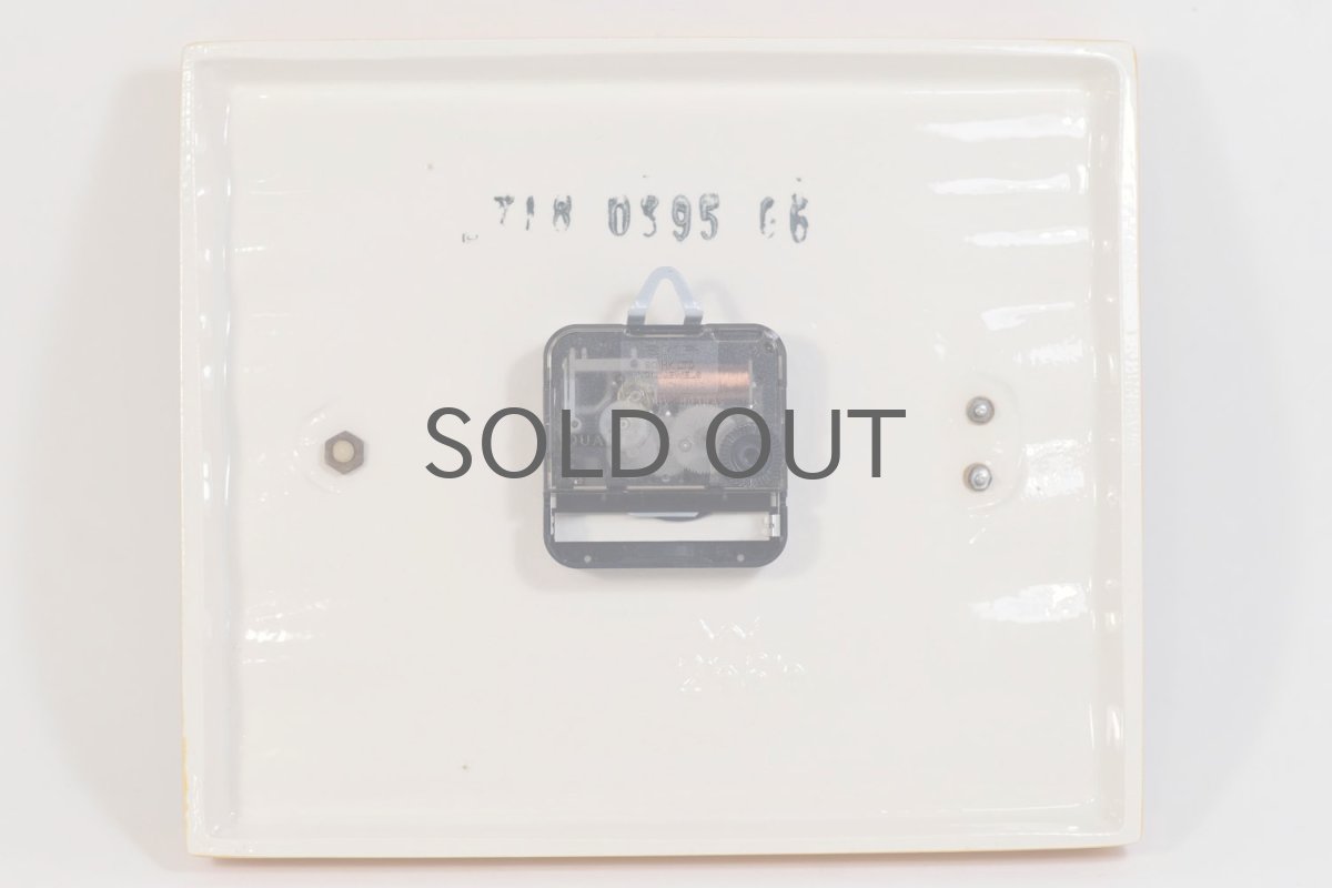 画像4: ビンテージ陶製壁掛け時計/Kienzle製/ドイツ/イエローボーダー/新しいムーブメント交換済み (4)