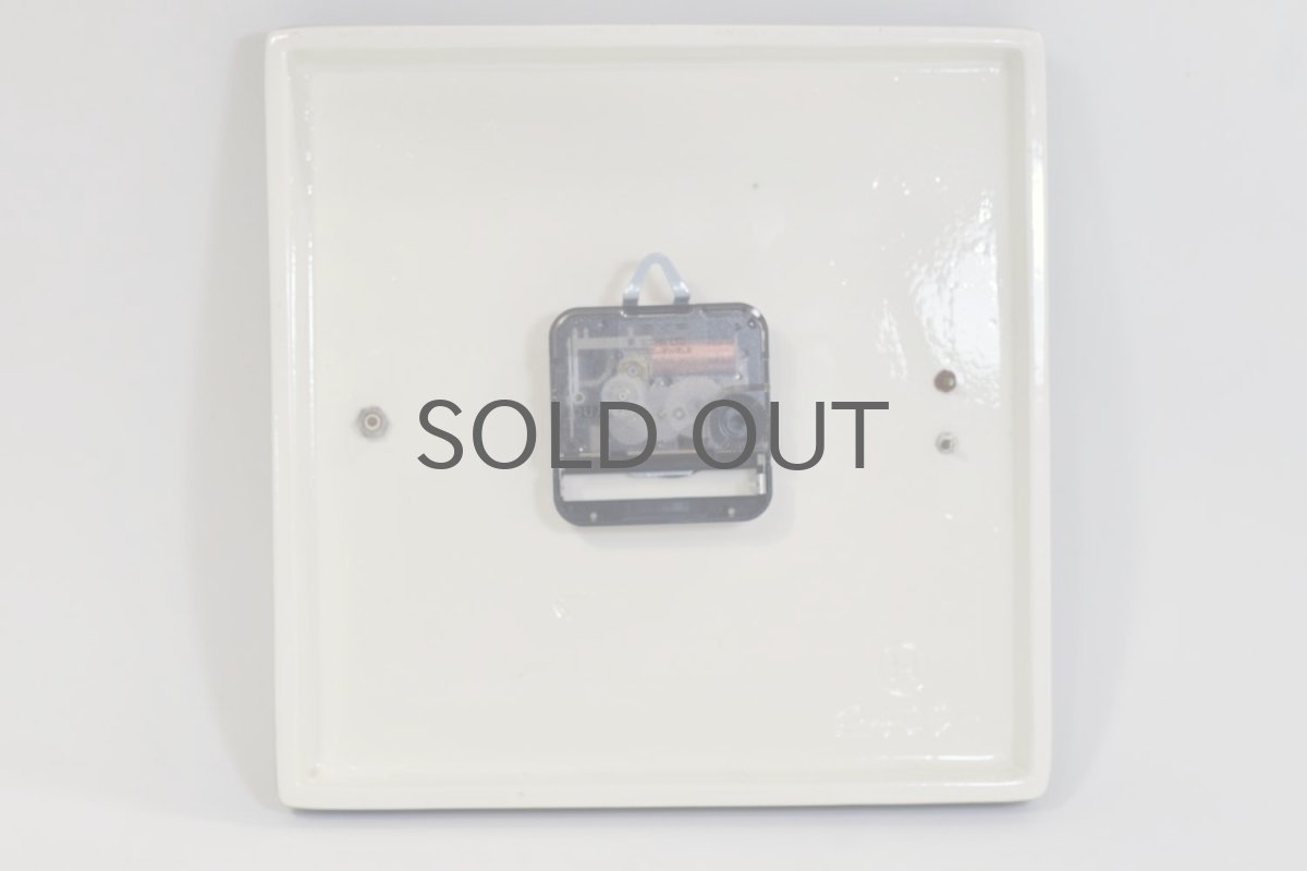 画像4: ビンテージ陶製壁掛け時計/Junghans/ドイツ/オリーブグリーン (4)