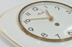 画像3: ビンテージ陶製壁掛け時計/Maushe/ドイツ/アイボリー (3)