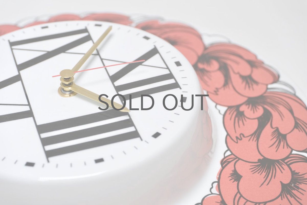 画像4: Rorstrand/ロールストランド/壁掛け時計/Amorina/アモリナ/レッドフラワー (4)