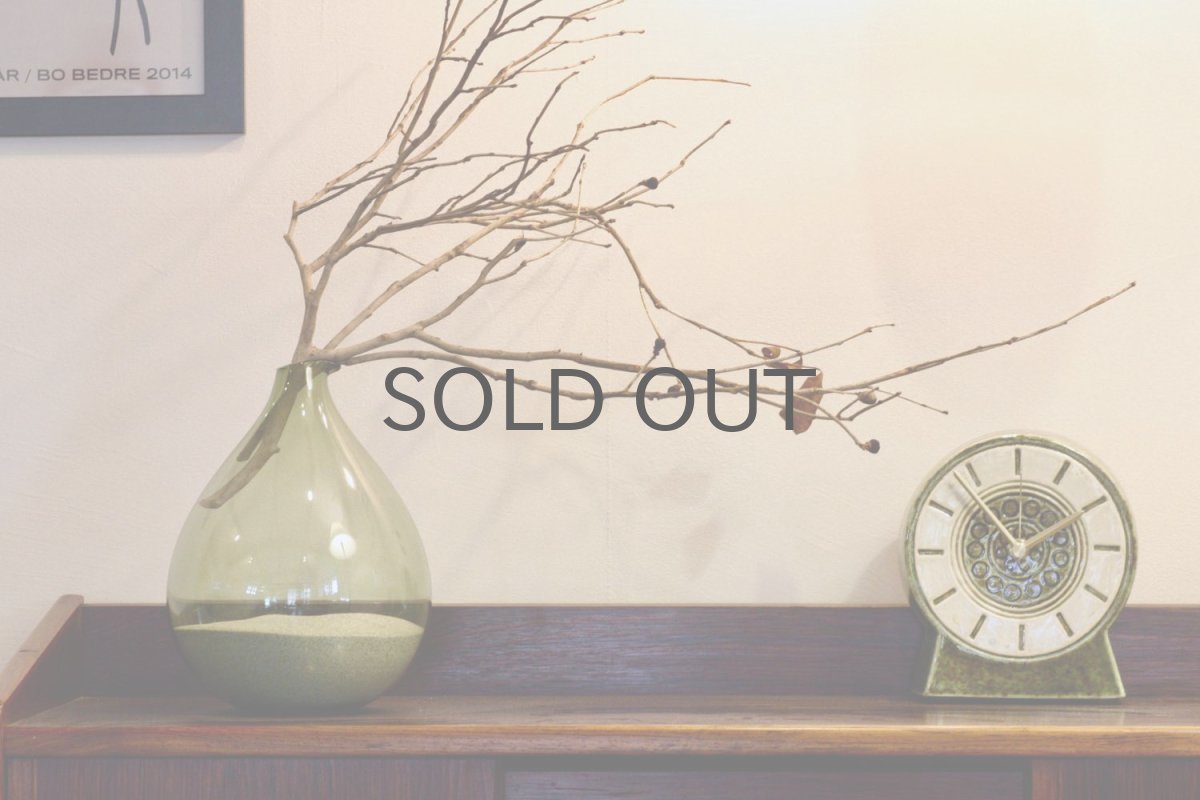 画像9: Gustavsberg/グスタフスベリ/ビンテージ時計/スタジオ製/置き時計/ペールグリーン/新品ムーブメント使用/超レア  (9)