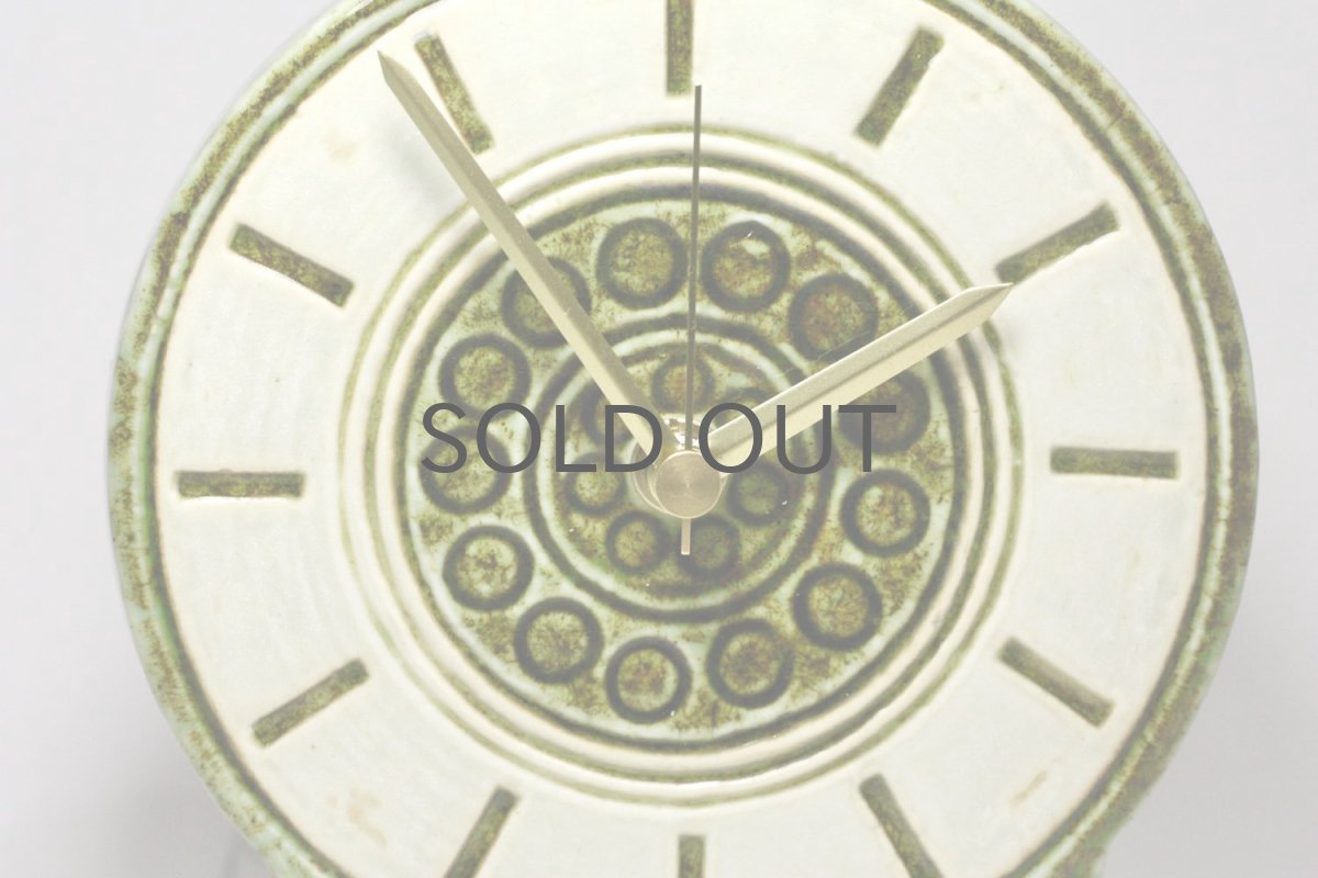 画像2: Gustavsberg/グスタフスベリ/ビンテージ時計/スタジオ製/置き時計/ペールグリーン/新品ムーブメント使用/超レア  (2)