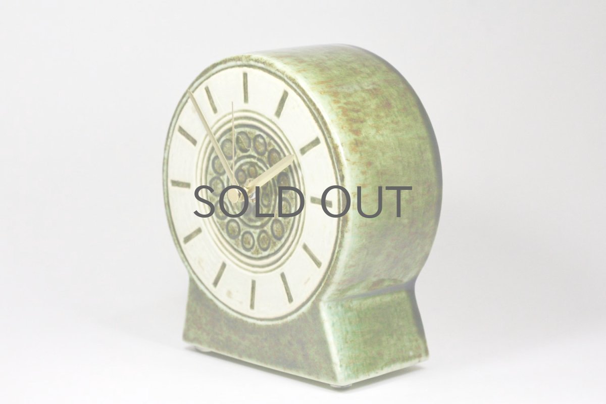画像6: Gustavsberg/グスタフスベリ/ビンテージ時計/スタジオ製/置き時計/ペールグリーン/新品ムーブメント使用/超レア  (6)