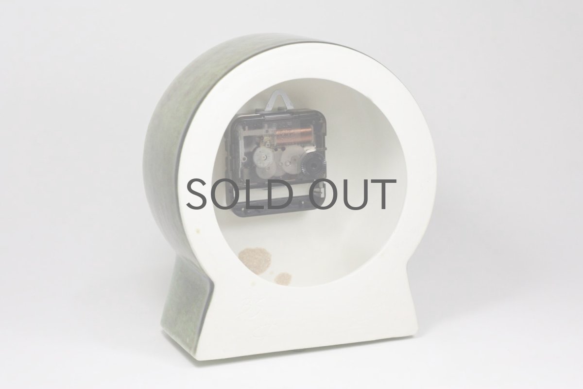 画像4: Gustavsberg/グスタフスベリ/ビンテージ時計/スタジオ製/置き時計/ペールグリーン/新品ムーブメント使用/超レア  (4)