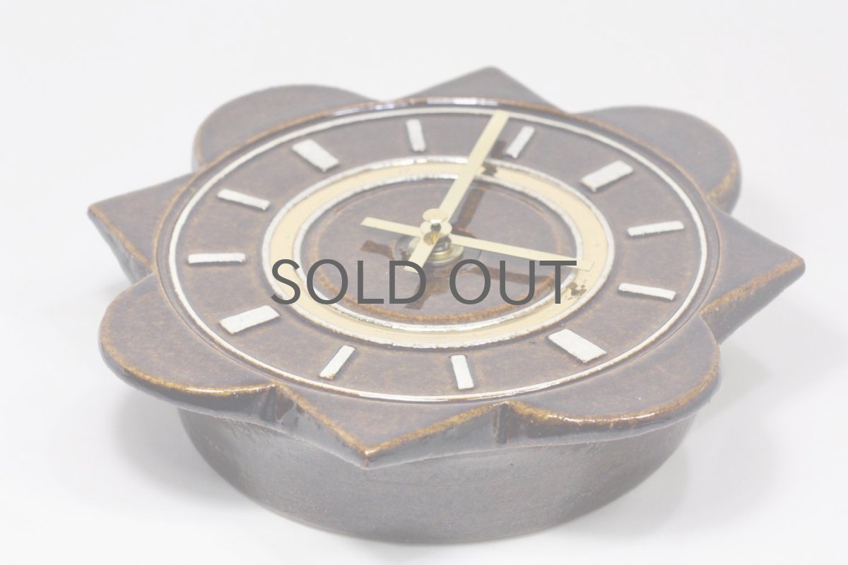 画像3: Gustavsberg/グスタフスベリ/ビンテージ時計/スタジオ制作壁掛け時計/ブラウン/新品クォーツムーブメント使用  (3)