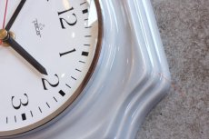 画像3: ヴィンテージ陶製壁掛け時計／Peter製 ／ドイツ製 ／ライトグレー (3)