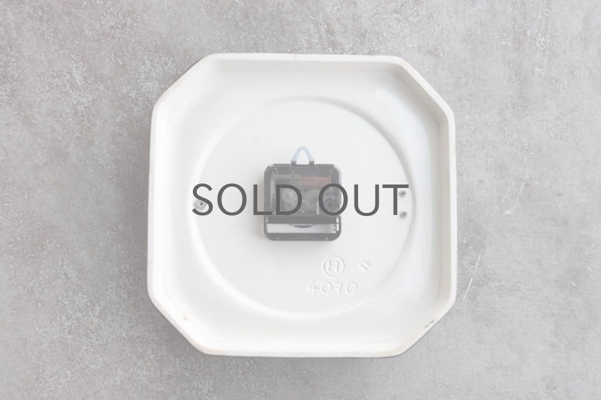 画像5: ヴィンテージ陶製壁掛け時計/Junghans製ユンハンス ドイツ/ダークグリーン (5)