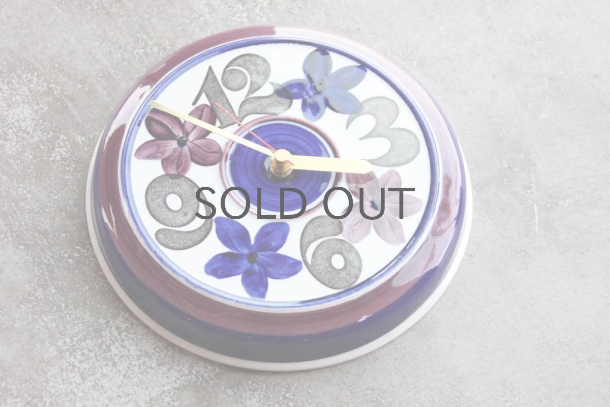 画像3: Rorstrand/ロールストランド/壁掛け時計/花＆数字 (3)