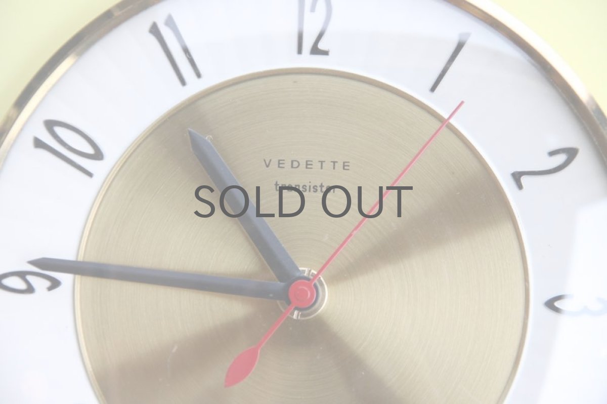 画像2: ヴィンテージ壁掛け時計VEDETTEフランス  新品クロックムーブメント使用 (2)