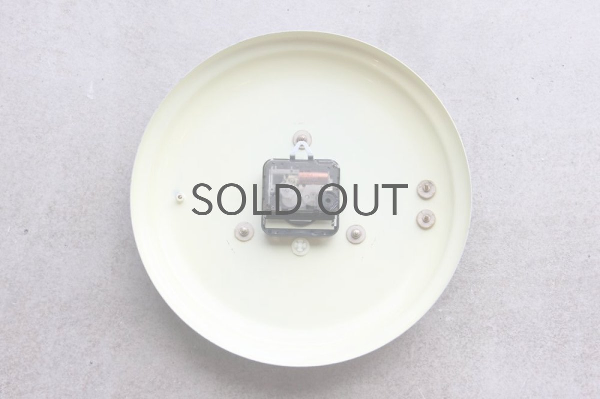 画像6: ビンテージ陶製壁掛け時計/Diehl製 /ドイツ/ホワイト&ライトブルー (6)