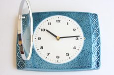 画像2: ヴィンテージ60年代頃　壁掛け陶製時計　 ドイツ製　新品クロックムーブメント使用 (2)