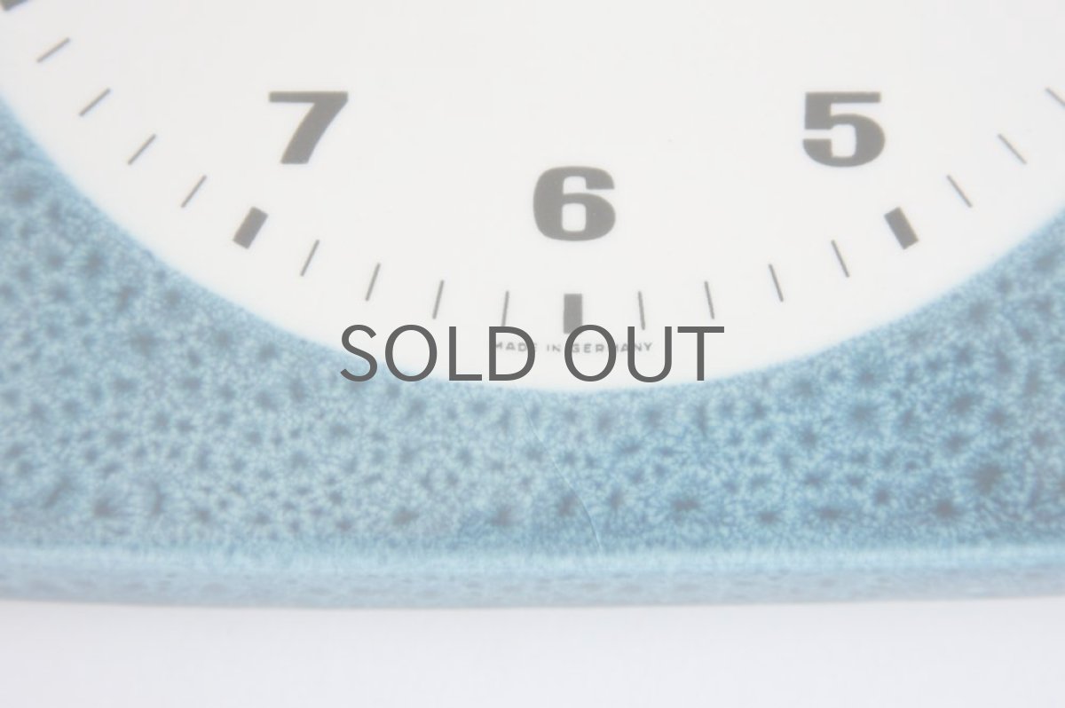 画像4: ヴィンテージ60年代頃 壁掛け陶製時計  ドイツ製 新品クロックムーブメント使用 (4)