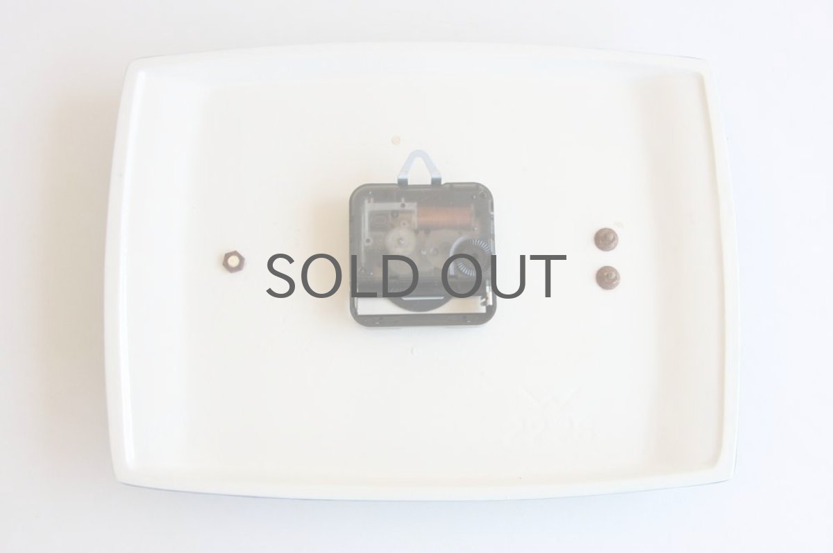 画像5: ヴィンテージ60年代頃 壁掛け陶製時計  ドイツ製 新品クロックムーブメント使用 (5)